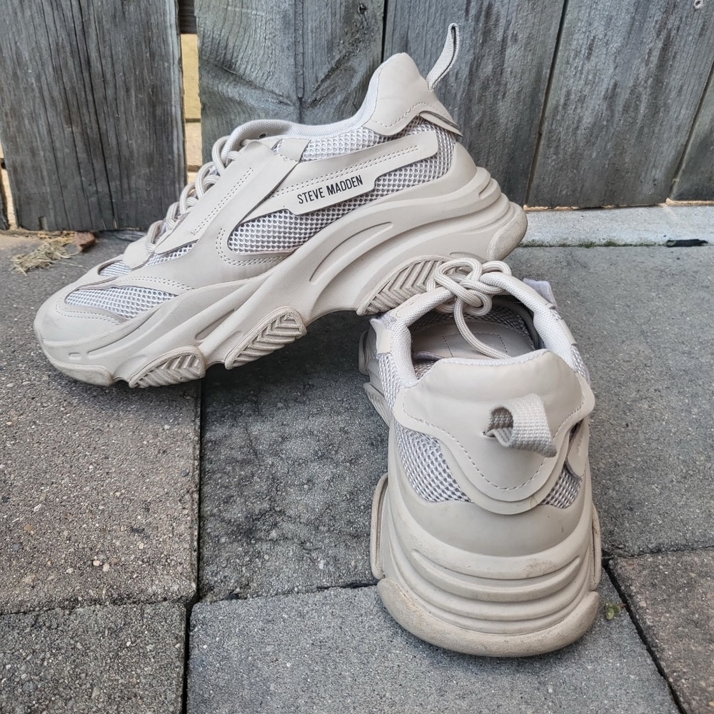 steve madden chunky fashion sneakers size 10